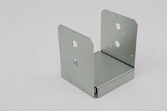 2 Pack 8×8 Post Base for Concrete, Pergola Black Brackets Kit w/ 1-Inch Standoff