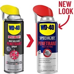 WD-40 Specialist Rust Release Penetrant Spray with Blu Torch and SMART
