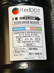 Red Dot Receiver Drier 4 in. Diameter x 7 1/4 in. Long RD-5-14648-0P