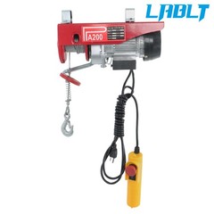 LABLT PA200 Mini Electric Hoist 440lbs/200kg 6.6ft/2m Wired Remote Control
