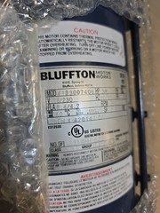 Bluffton 4133007406 3/4hp Explosion Proof Motor 1 Phase 115/230v 3450/2875 RPM