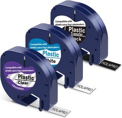 Self-Adhesive 3-Pack DYMO LT Label Maker Tape – Easy Peel with No Residue