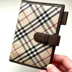 BURBERRY Authentic Leather System Notebook Nova Check