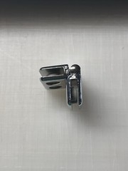 4 Pc Hinge Glass Connector Chrome 3/16” Tempered Glass Shelf
