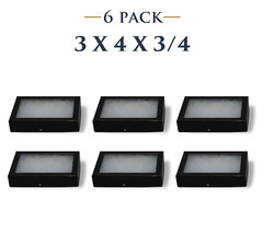 6 Pack of 3 x 4 x 3/4 Riker Display Cases Boxes for Collectibles Jewelry & More