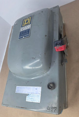 Square D H362A Series A2 Fusible Safety Switch 60A 600VAC 3 Pole NEMA 12K