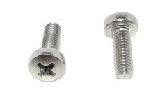 (25) M4-0.7 x12 Stainless Steel Phillips Pan Head Machine Screw DIN7985 A2 M4x12