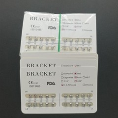20Pcs/Kit Orthodontic Dental Metal Brackets MIM Braces Mini Roth 022 Hooks 345