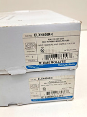 Exit Sign Red LED 120V 277V ELXN400RN Thomas Betts EMERGI-LITE Set of 2