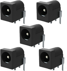 Breadboard-Friendly 2.1Mm PCB Mounting Female DC Power Barrel Jack (5 PCS DC Pow
