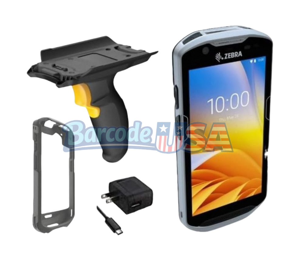 Zebra TC57 Wireless Android Barcode Scanner 2D/1D/QR, Unlocked, Pistol Grip KIT!