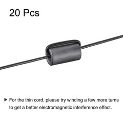 Ferrite Cores Ring RFI EMI Noise Suppression Filter 6.5×10.5x20mm(IDxODxH) 20Pcs