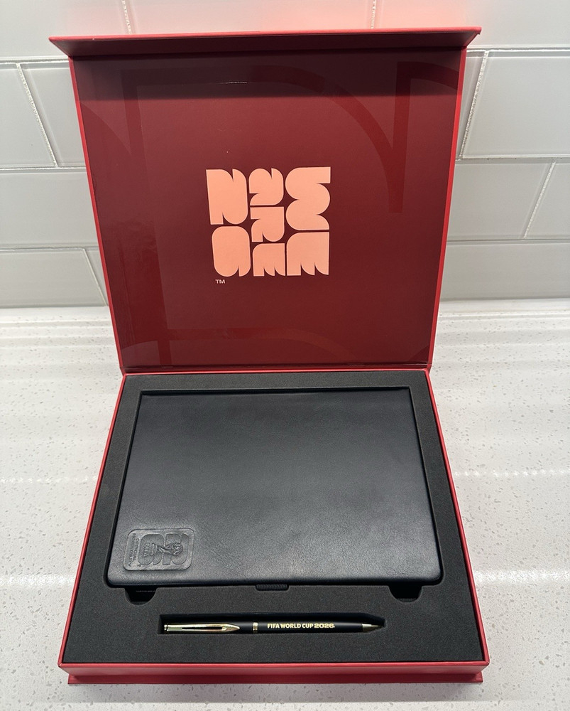 FIFA Official Hospitality Lined Notebook Journal & Pen Gift Box Set