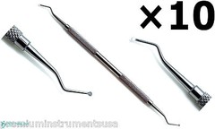 10 Pcs Premium Excavator Spoon 1.8mm, 129/130 Dental Restorative Instruments