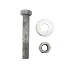 1/2”-13 x 9” Hot Dipped Galvanized Hex Bolt Kit (25 Sets)—Partial Thread