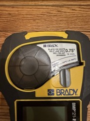 Brady BMP 21-PLUS Handheld Portable Label Printer Black Yellow. No case W/ Strap