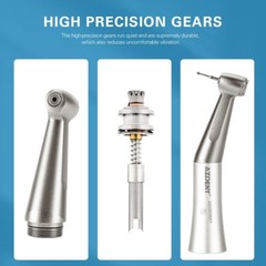 AZDENT Dental Slow Speed Contra Angle Handpiece 1.6mm Friction Grip Push Button