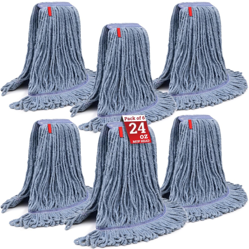 KLEEN HANDLER Blended Loop End Heavy Duty Mop Head Replacement, Wet Mop Refil…