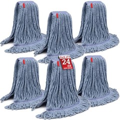 KLEEN HANDLER Blended Loop End Heavy Duty Mop Head Replacement, Wet Mop Refil…