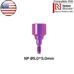 US Dental Nobel Healing Abutment Cap NP Compatible Nobel Biocare Active ∅3.6/5.0
