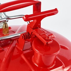 Uimoso 2.5 Gallon Red Safety Gas Can with Flame Arrester and Pouring Spout