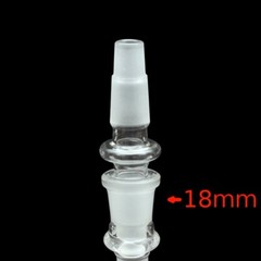Universal Male Glass Adapter Extender | 18mm and 14mm to 18mm and 14mm