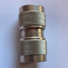 AMPHENOL RF CONNECTOR 94375-UG-57B/U, N-Type Plug to N-Type Plug Adapter