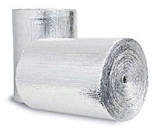 Bubble Insulation Heat Reflective Double Foil Radiant Barrier 2ft x10ft 20sqft
