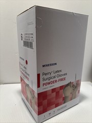 McKesson Perry Latex Surgical Glove Standard Cuff Length SIZE 6.5 50 per Box
