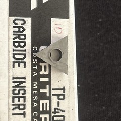 Qty. 10, Criterion TP-40, C6 Grade Carbide Boring Bar Insert. 1/4” ic TP 40, USA