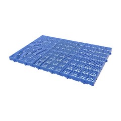 6 Pcs Plastic Moisture Resistant Pad Grid Trays For Goods/Plants 40*40*5cm Blue