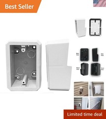 Weatherproof 1-Gang Electrical Box for 1/2 Inch Lap Siding – Paintable White