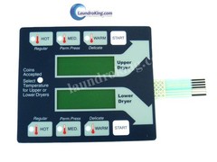 9801-059-002 (2 PCS) DEXTER DRYER BLUE MEMBRANE SWITCH (KEYPAD, TOUCHPAD)