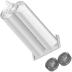 (50 Count) 50ml Empty 1:1 ratio 2-Part Cartridge With Sealing Cap & Pistons