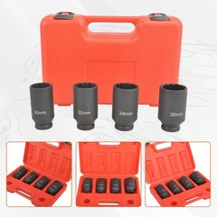 SSN 1/2 Inch Impact Socket Set Heavy Duty Drive Impact Socket Set 12 Point Me…