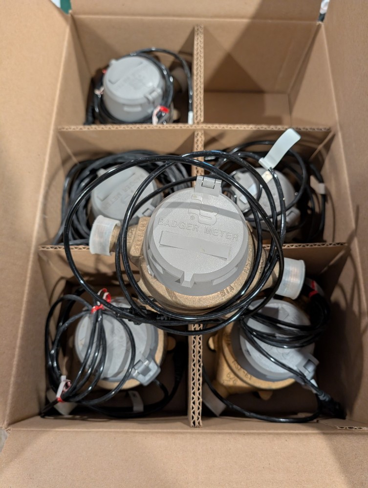Badger model 25 water meter – case of 6