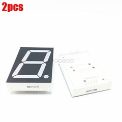 2Pcs Common Cathode Led Display 7 Segment 1.8 Inch 1 Digit Green fr
