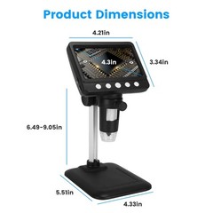 1080P Digital Microscope 1000X Soldering Microscope for Electronics Repair Coin