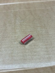 10x C&K SDA08 8 Position DIP Switch Through Hole Piano Type Red Lot