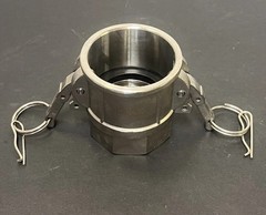 USA Sealing 2″ Cam And Groove Type D-2 Coupler X 2″ FNPT (304 SS)