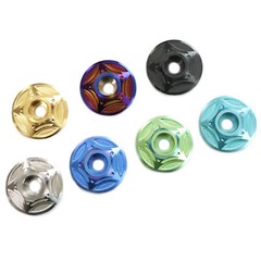 Nmax/Force/Tmax Titanium Alloy CNC Handlebar Plug Ti Gasket Titanium Washer