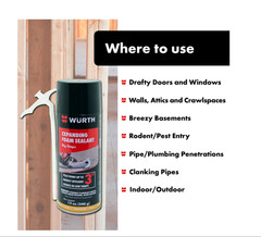 (4 Pack) Big Gaps Expanding Insulating Spray Foam Sealant, up to 3-in, 12oz Can