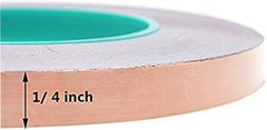 Copper Foil Tape with Double-Sided Conductive 1/4inch X 21.8yards- EMI Shield…