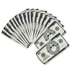 100pcs Money Printed Mylar Bags Eco-friendly Smell Proof Resealable 1g