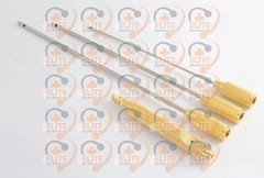 Liposuction Cannulas & Handle 3mm x 20cm,4mm x 25cm,5mm x 30cm Plastic surgery S