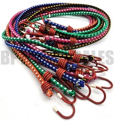 10pc 36″ Multi-Color Bungee Cord Tie Down Set Straps 2 Hook End Heavy Duty