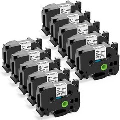 10X Brother TZe-241 18mm Laminated P-Touch Label Tape Label Maker PTD400 PTD600