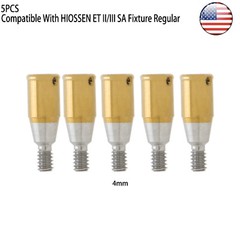 US Dental Hiossen Regular 3-5mm Attachment Abutment & Overdenture Male Caps Kits
