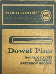 Vintage Holo-Krome 1/2″ x 3/4″ Dowel Pins Black Lustre Finish – Box of 20 (NOS)
