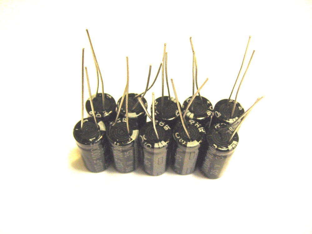 1000uF 35V (10x) Electrolytic Capacitors 35V 1000uF Volume 10×20 mm